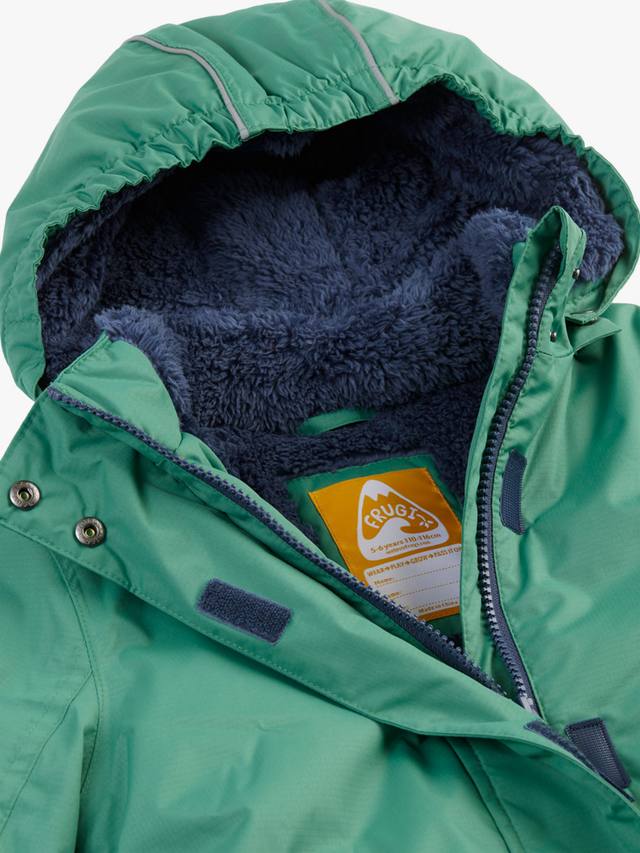 Детская утепленная лыжная куртка Frugi, Green/Mountains — фото 4