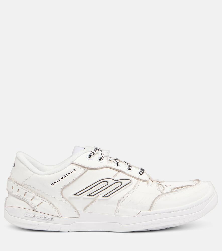 Кроссовки Hamptons 3B Sports Icon из кожи Balenciaga, White — фото 4