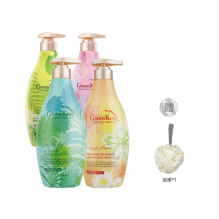 

Нероли чайное дерево гель для душа ароматический очищающий увлажняющий пот-пури 700г*2 GreenKosy