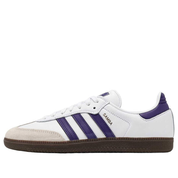 

Кроссовки samba adv 'cloud white collegiate purple gold metallic' Adidas, белый