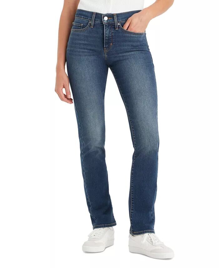 

314 Shaping Утягивающие прямые джинсы со средней посадкой Levi's, синий