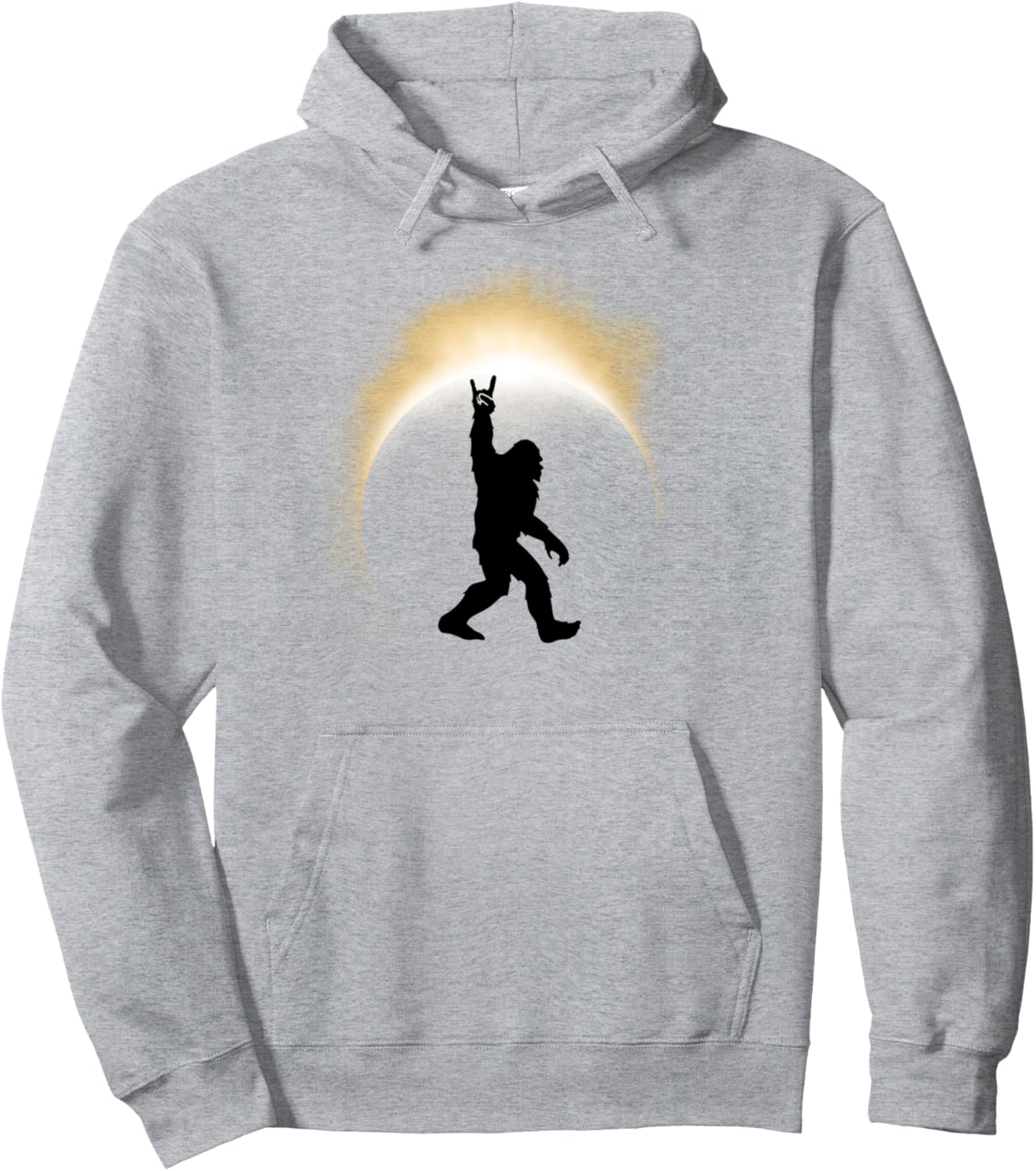 

Толстовка с надписью Bigfoot Rock On Solar Eclipse Sasquatch Solar Eclipse 2024, серый