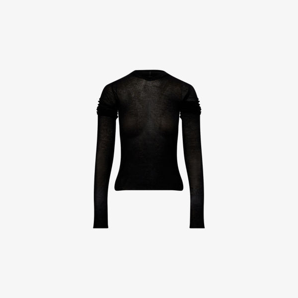 

Короткий худи с капюшоном Rick Owens, черный