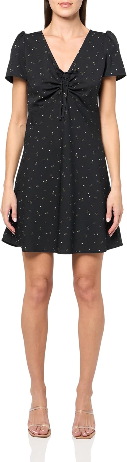 

Женское мини-платье Levi's Delaney с короткими рукавами (также доступно в размере Plus), Virgo Ditsy Caviar