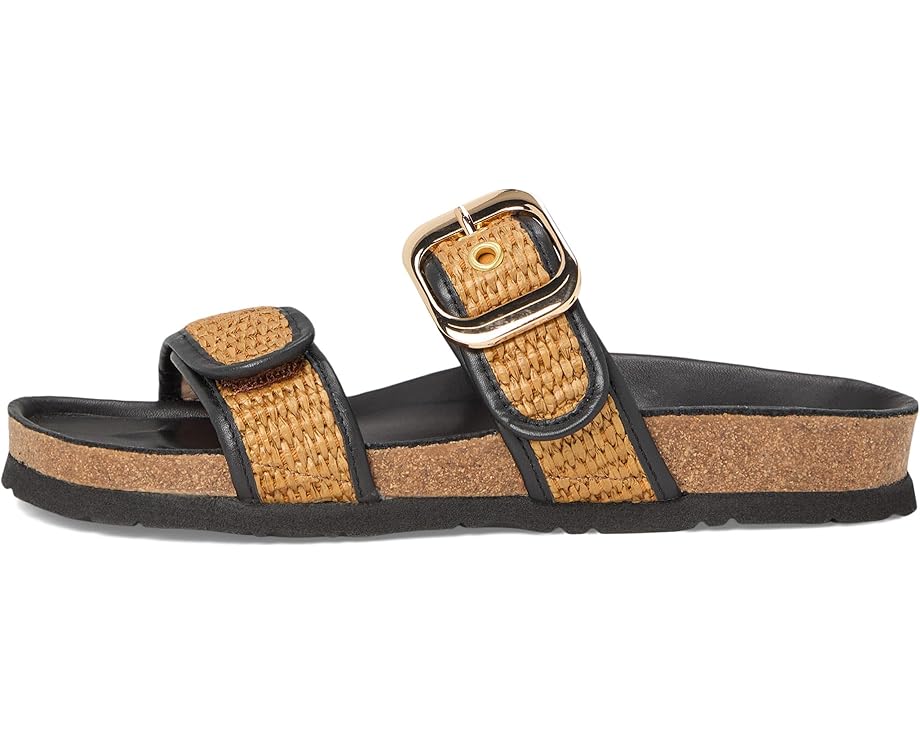 Сандалии Naot Nashville, цвет Soft Black Leather/Golden Brown Raffia — фото 4
