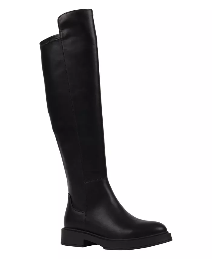 Женские эластичные классические сапоги до колена Alya GC Shoes, черный