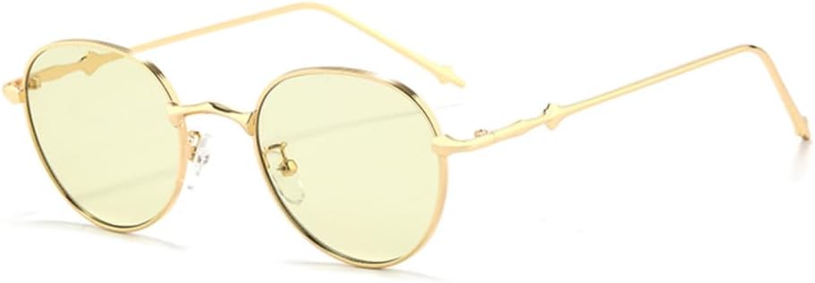 

Овальные солнцезащитные очки для женщин в металлической оправе, винтажные солнцезащитные очки с градиентным переходом цвета, мужские и женские солнцезащитные очки с защитой от УФ-излучения UV400 LANGSER, 1