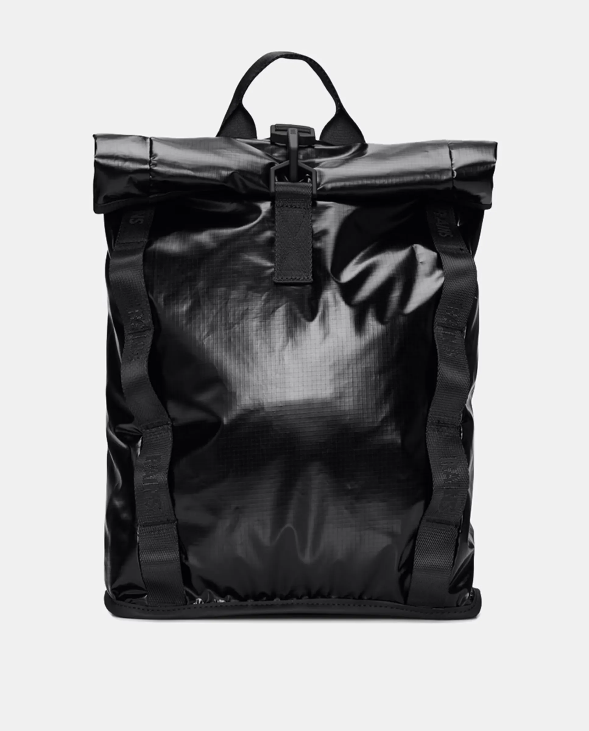 

Рюкзак Sibu Rolltop Rucksack mini в черном цвете Rains, черный