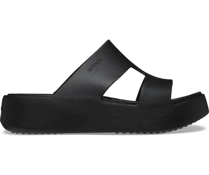 

Шлепанцы на платформе Crocs женские, цвет Black