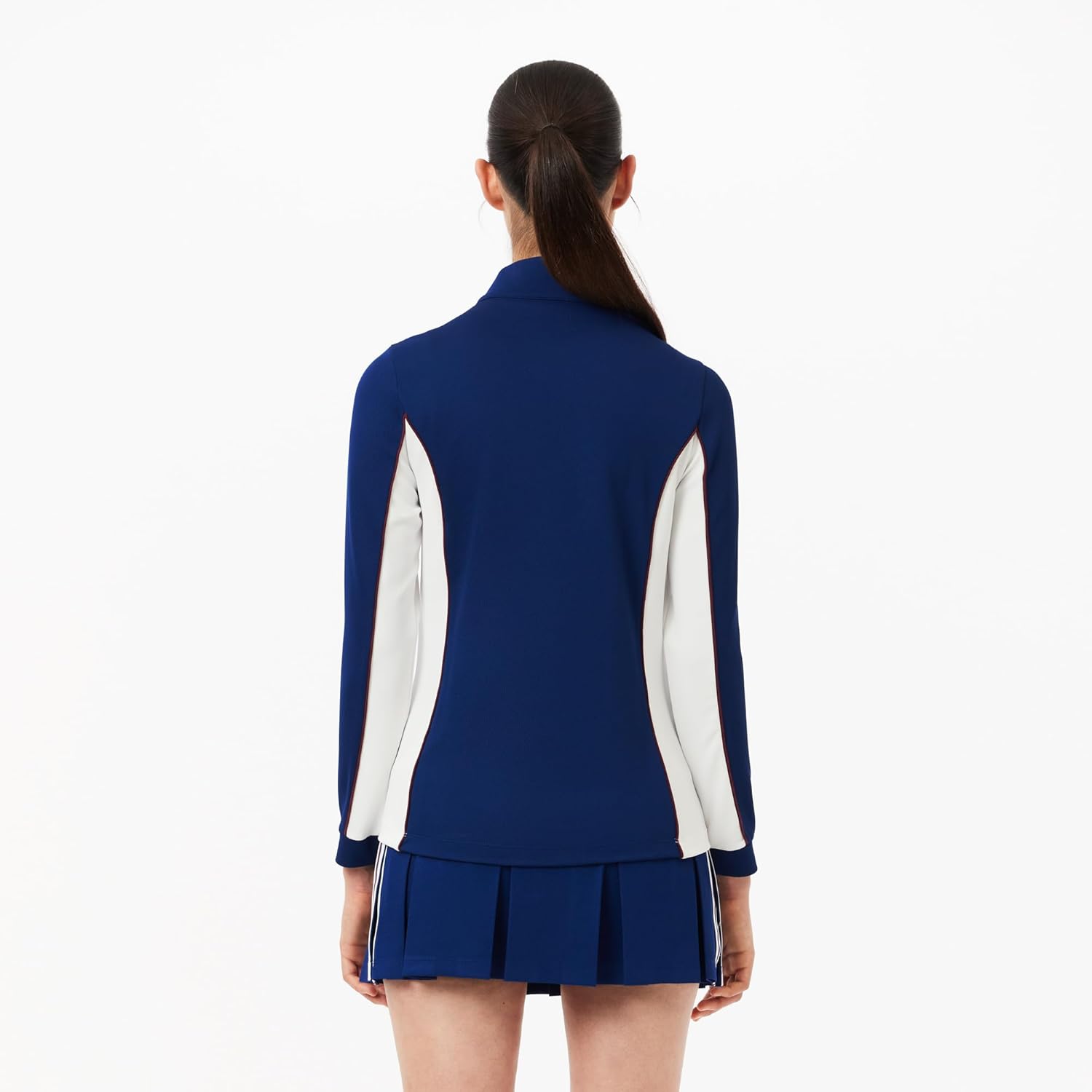 Толстовка Lacoste Sport Slim Fit Tennis Layering, Methylene Blue/White — фото 3