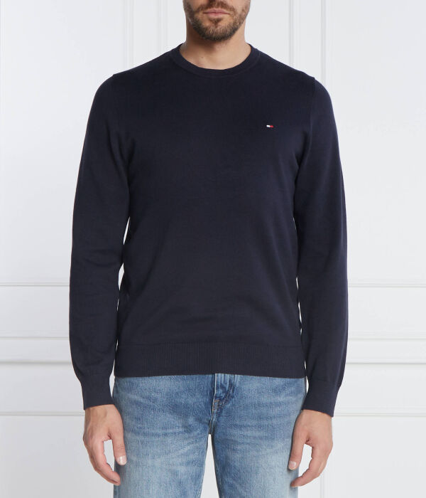 

Свитер классический Tommy Hilfiger с круглым вырезом, синий