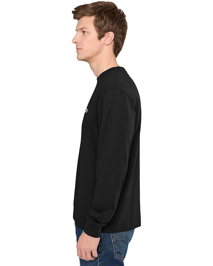 Футболка с длинным рукавом Lacoste Long Sleeved, черный — фото 3