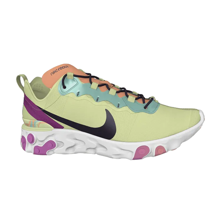 

Кроссовки Nike Nike By You x React Element 55 'Psyched By You', разноцветный