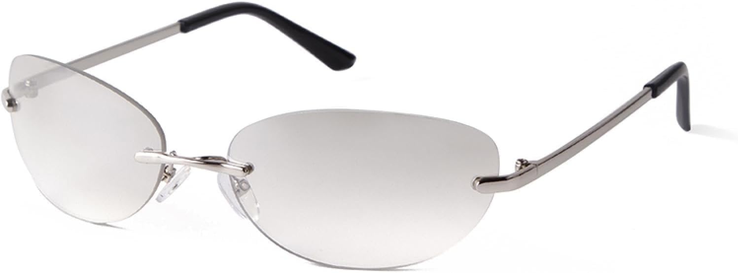 

Овальные солнцезащитные очки для женщин и мужчин в стиле ретро, ​​винтаж, 90-х, без оправы, стильные солнцезащитные очки с защитой от УФ-излучения UV400 WNCKSQ, C7 Light Browe