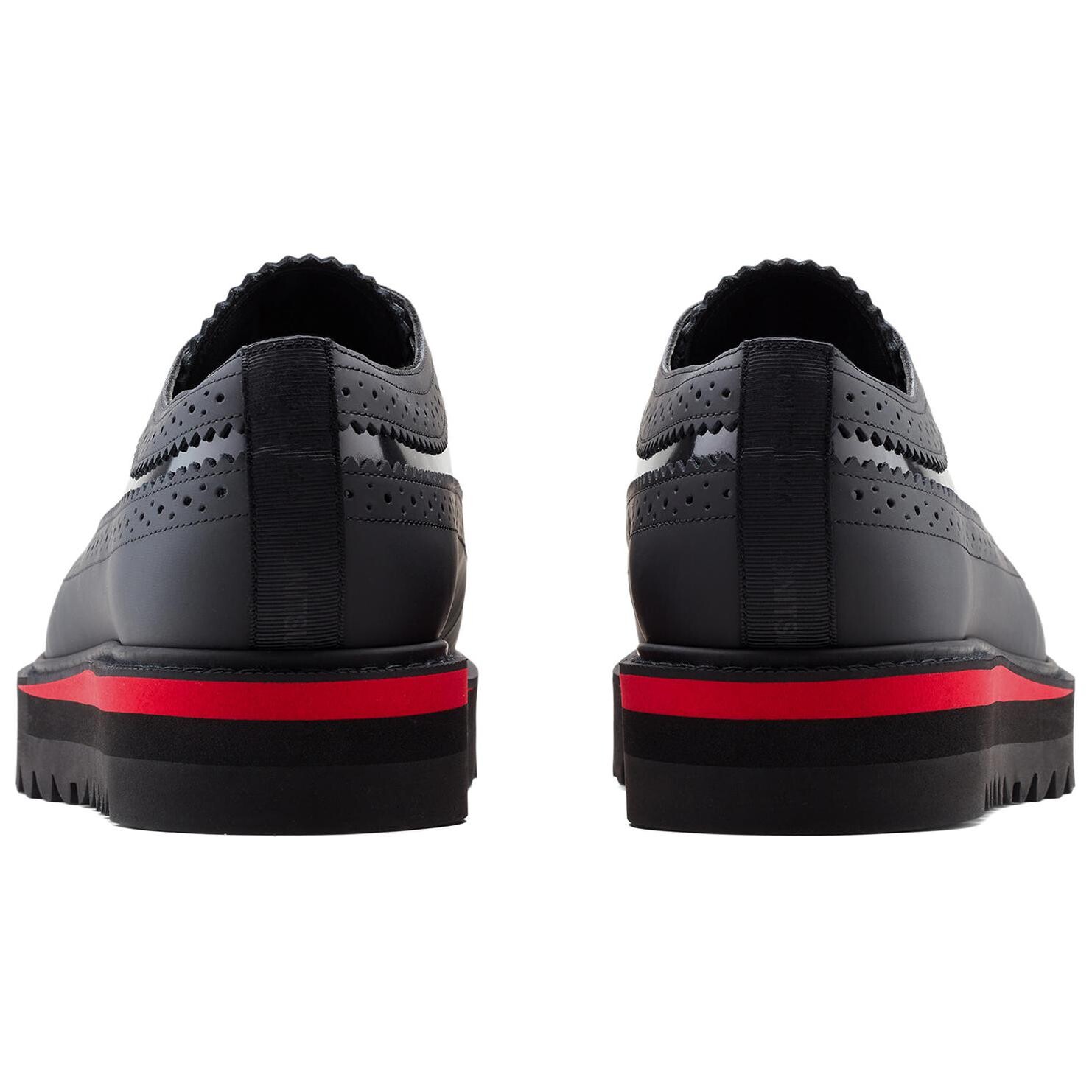 BROGUE Мужские повседневные низкие кеды черного/красного цвета Onitsuka Tiger — фото 3