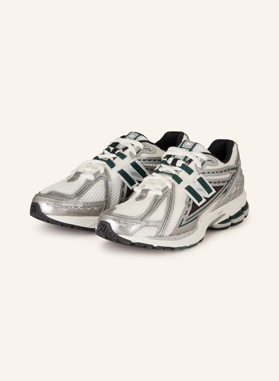 

Кроссовки 1906r new balance, белый/серый/темно-зеленый