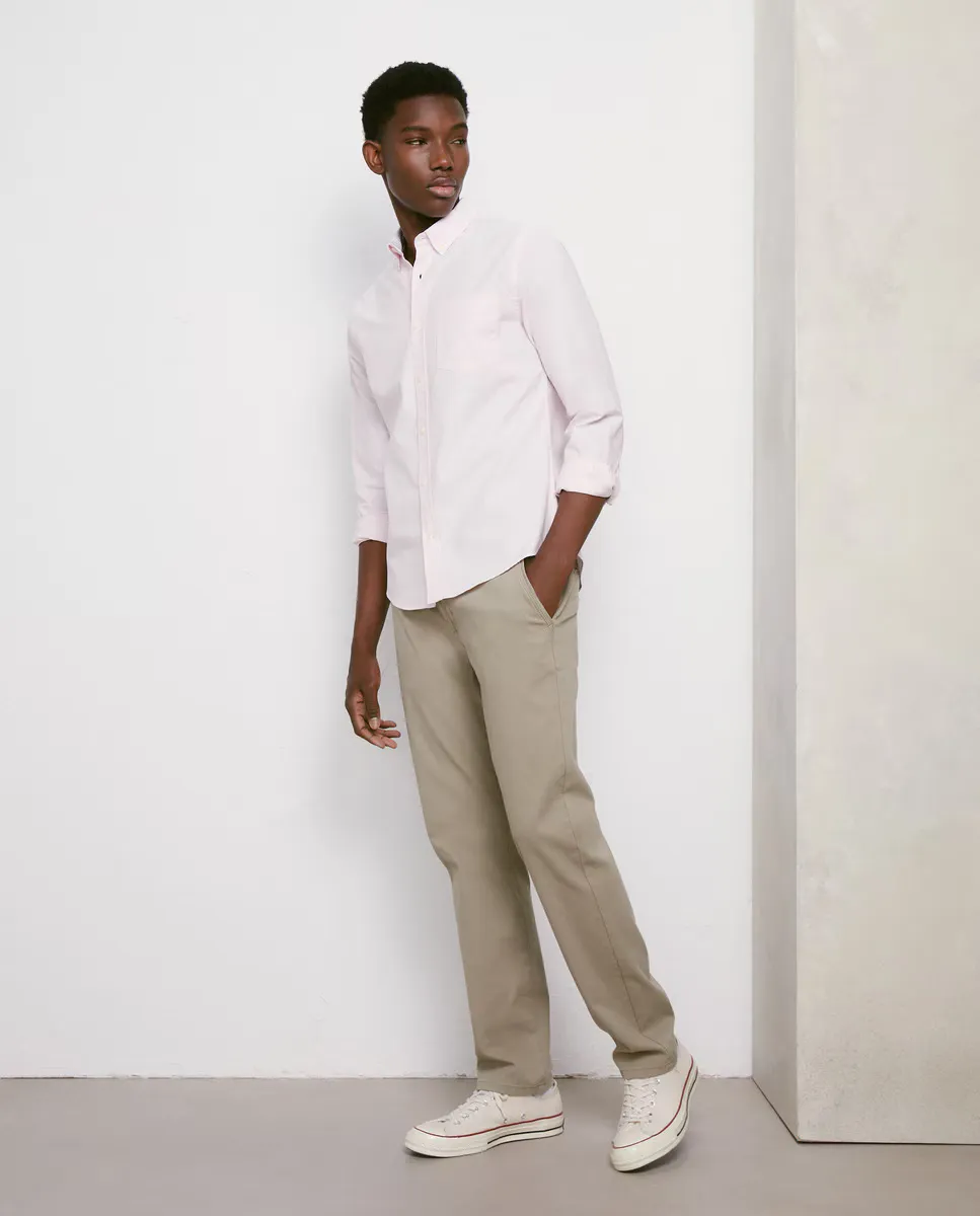 

Мужская рубашка с длинным рукавом Oxford гладкая Easy Wear, розовый