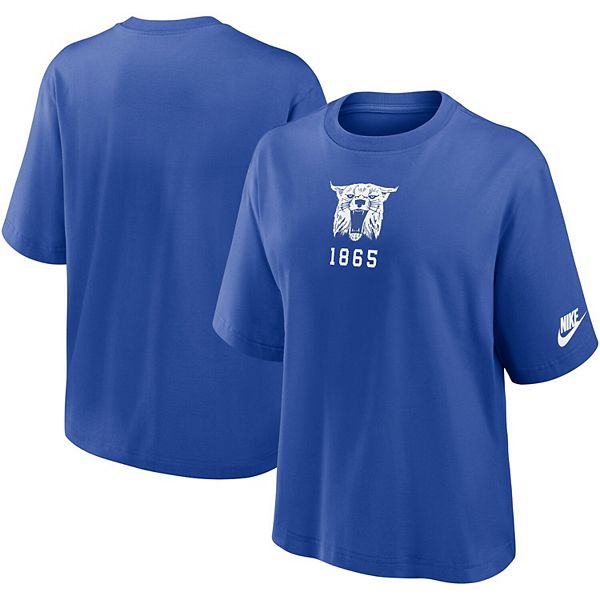 

Футболка Women's Royal Kentucky Wildcats Boxy Legacy Established Nike