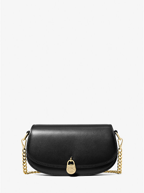 

Маленькая кожаная сумка через плечо Mila Michael Kors, черный