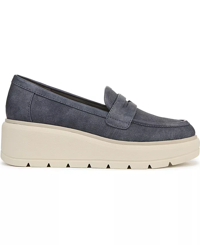 Женские лоферы Nice Day Max на платформе с массивной подошвой Dr. Scholl's, синий — фото 2