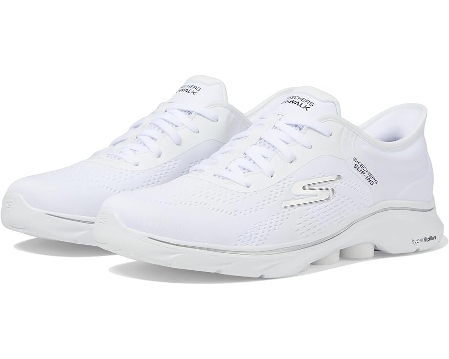 Кроссовки SKECHERS Performance Go Walk 7 Valin Hands Free Slip-Ins, цвет White/Black