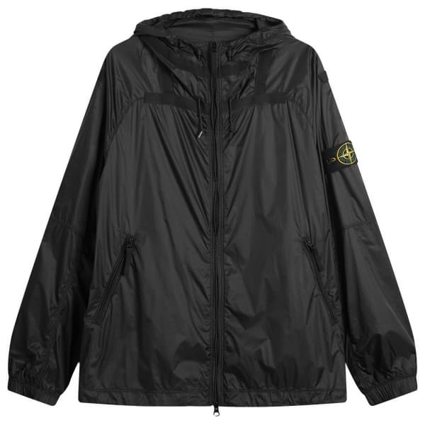 

Легкая нейлоновая куртка с капюшоном из рипстопа Stone Island, цвет lead grey