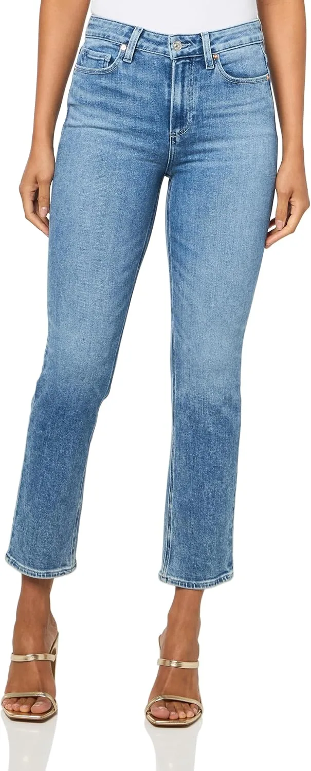 

PAIGE Women's White Noise Grand Hem Jeans