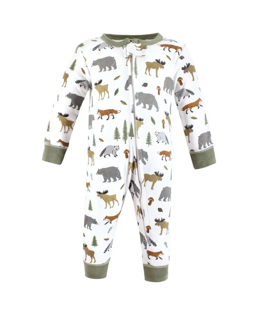 Хлопковый универсальный комбинезон на весь день Hudson Baby, Woodland Animals — фото 3