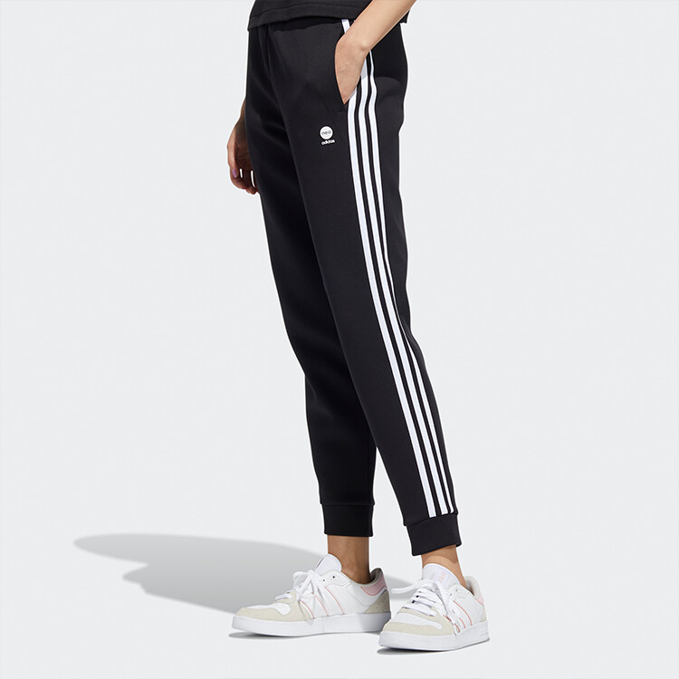 Трикотажные спортивные штаны женские черные Adidas Neo — фото 4