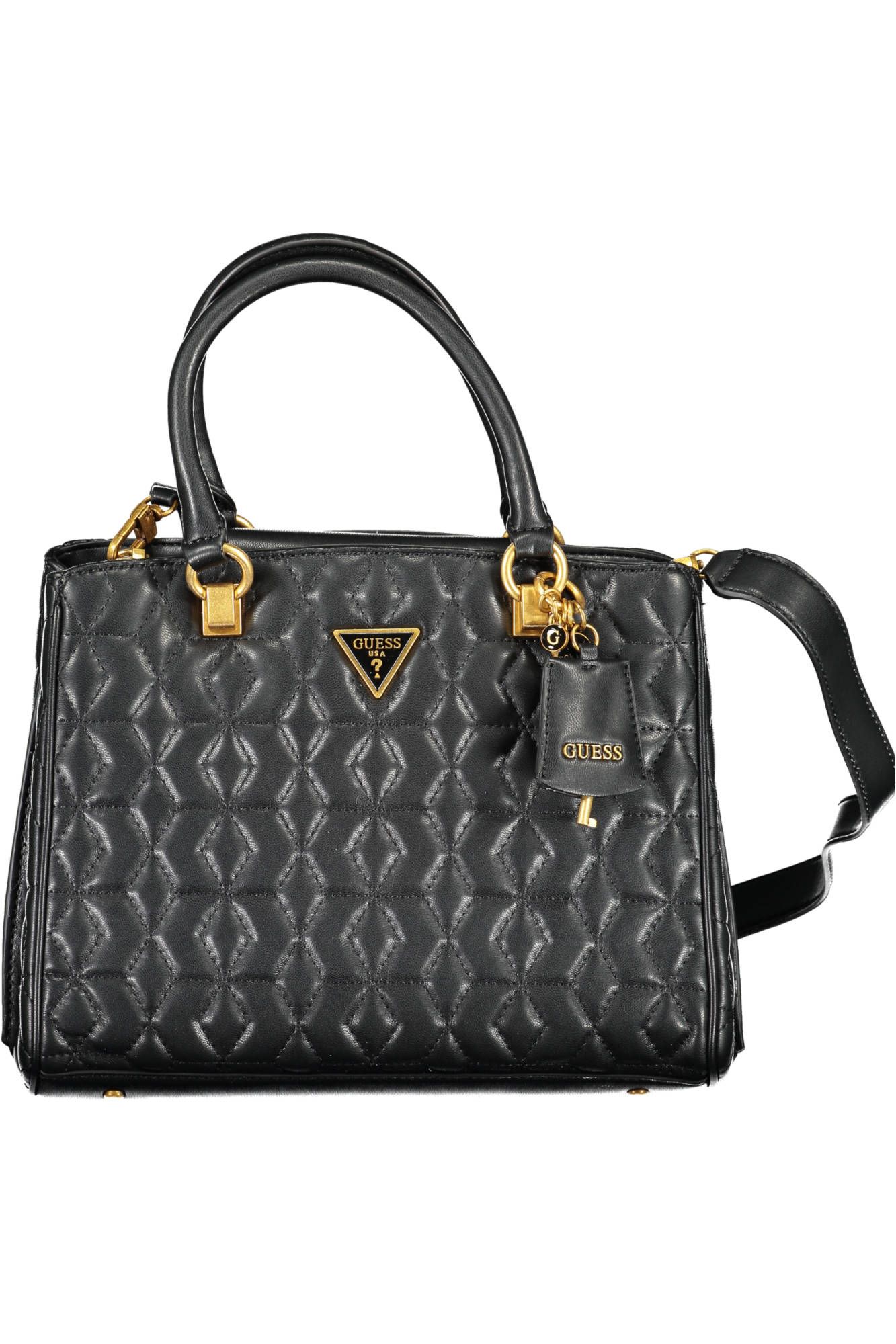 

Черная полиэтиленовая женская сумка Guess Shoes