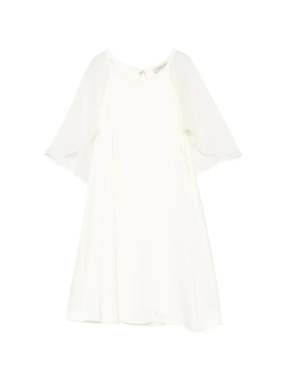 Многослойное платье Alberta Ferretti Kids, бежевый