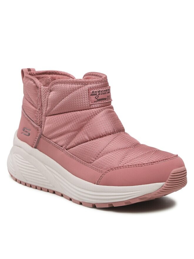 Ботинки женские Skechers Puffiez на плоской подошве, розовый — фото 2