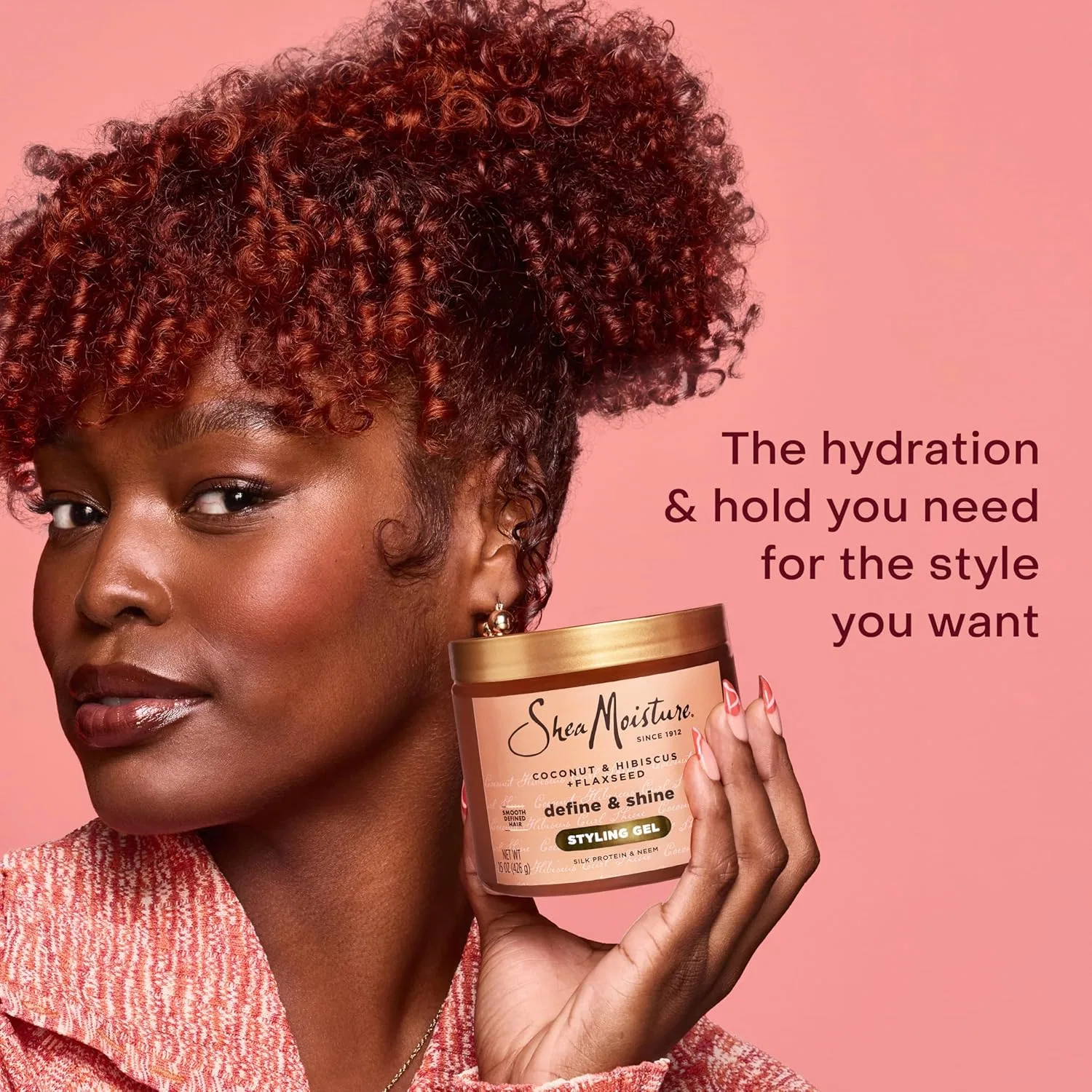 Гель для укладки SheaMoisture Coconut & Hibiscus для густых вьющихся волос, без парабенов Shea Moisture — фото 3