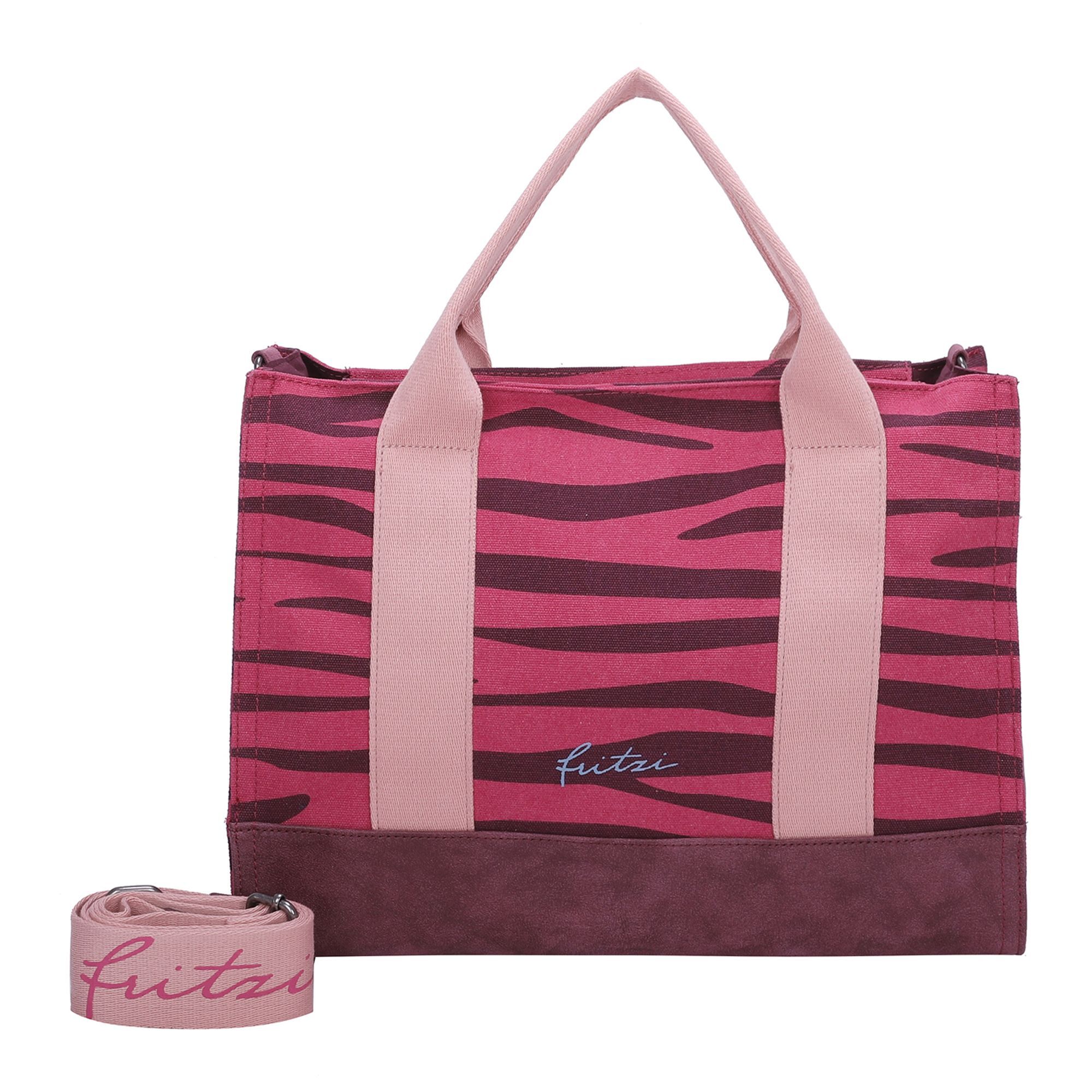 

Сумка Fritzi aus Preußen Canvas Handtasche 40 cm, цвет zebra pink