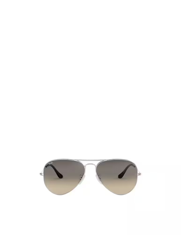 

Солнцезащитные очки-авиаторы с градиентом Ray-Ban, серебристо-синий