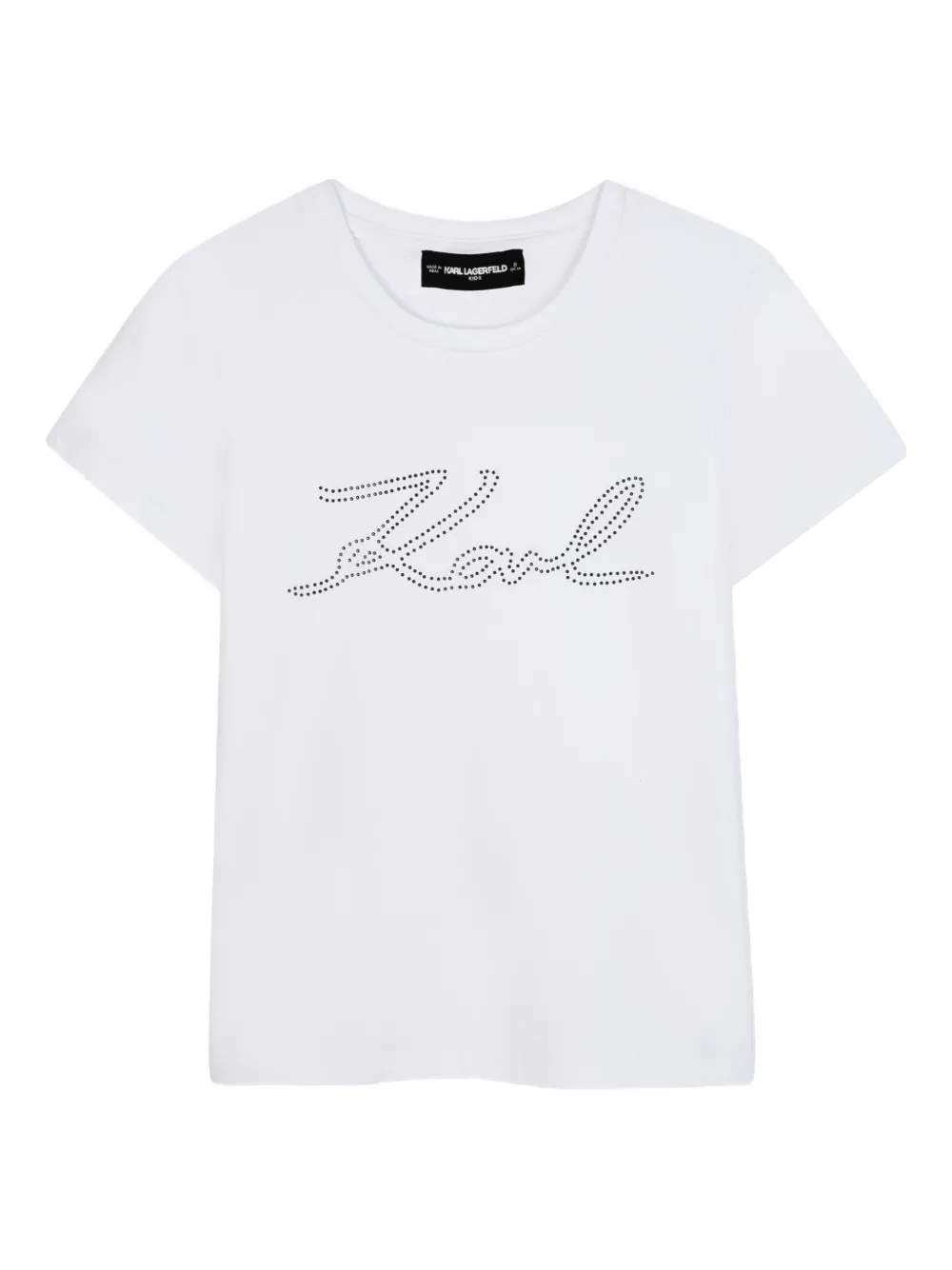 

Футболка с логотипом KARL LAGERFELD KIDS, белый