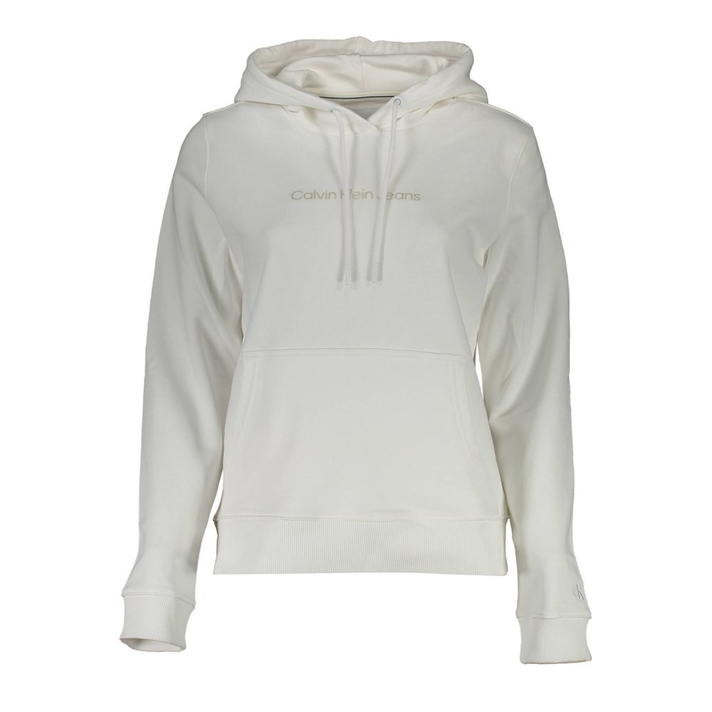 

Белый хлопковый свитер Calvin Klein