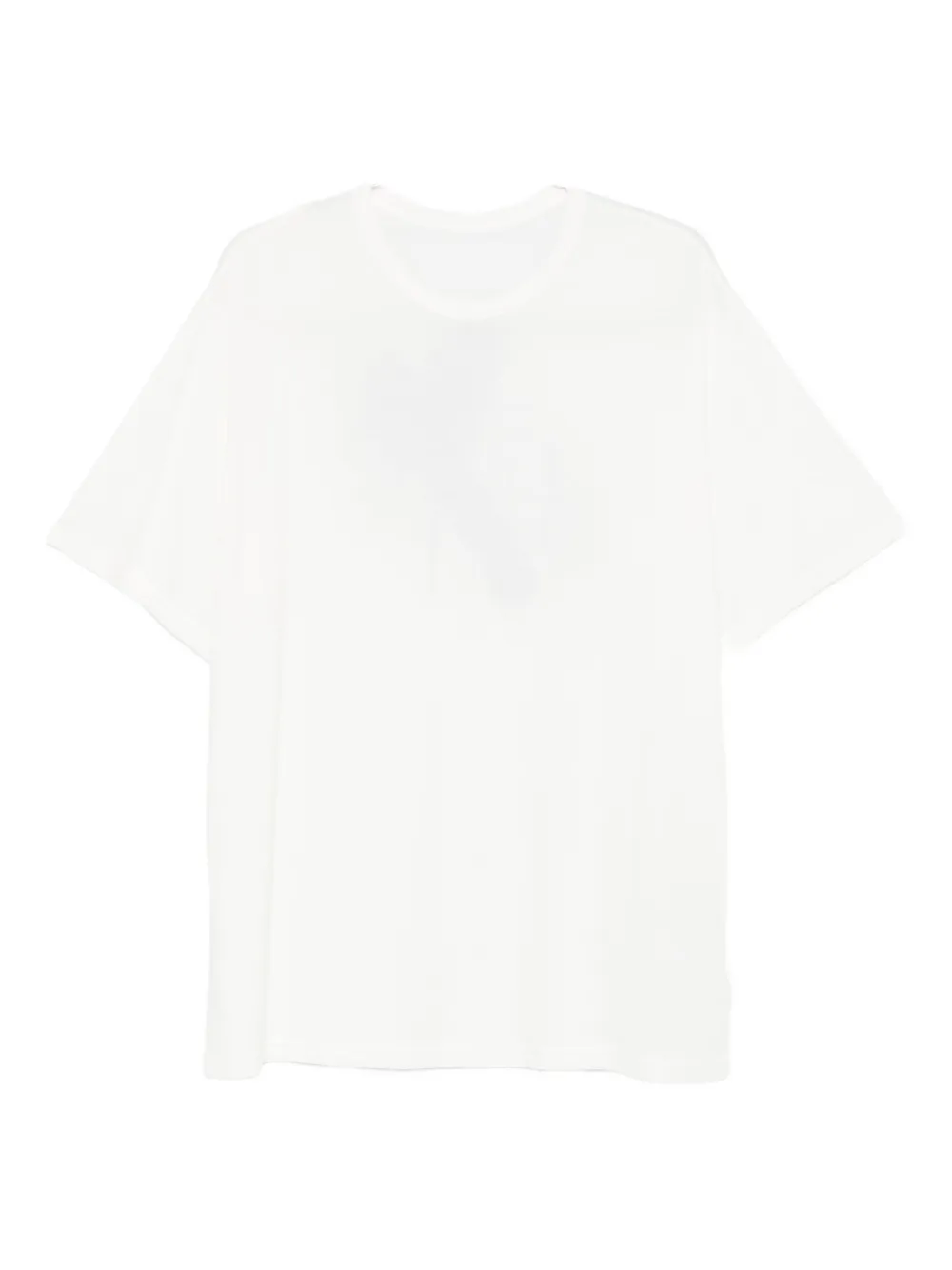 

Футболка с короткими рукавами и круглым вырезом Yohji Yamamoto, белый