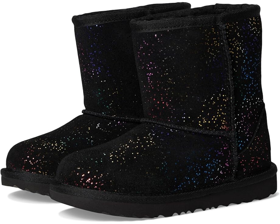 

Ботинки UGG Kids Classic II Shimmer Sky, цвет Black/Rainbow Metallic