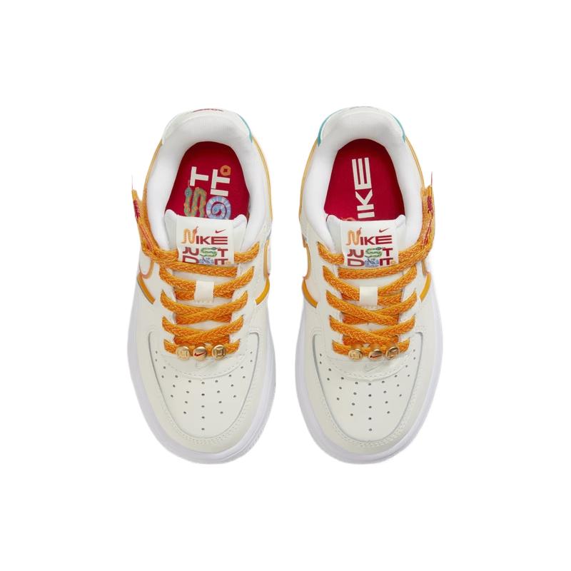Детская повседневная обувь Force 1 Low LV8 EasyOn Nike, белый/красный/синий/оранжевый — фото 4