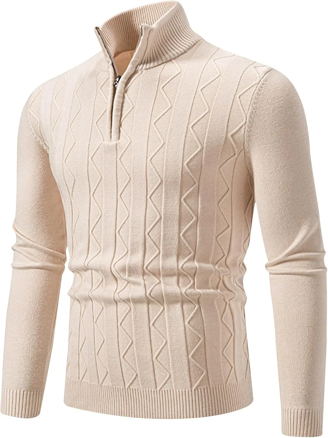 

Мужской свитер Dgoopd с длинным рукавом, вязаный узором косичка, теплый для зимы