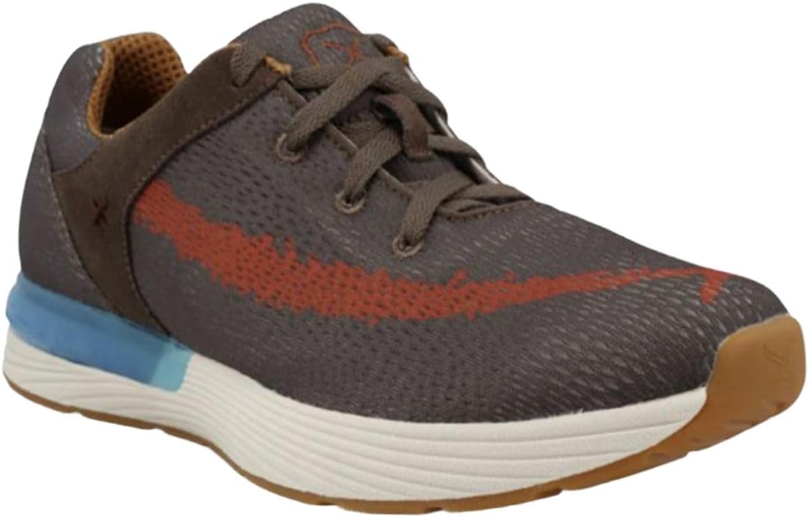 

Кроссовки Twisted X Men's CellStretch Active, Round Toe with CellStretch, Dark Taupe & Grenadine