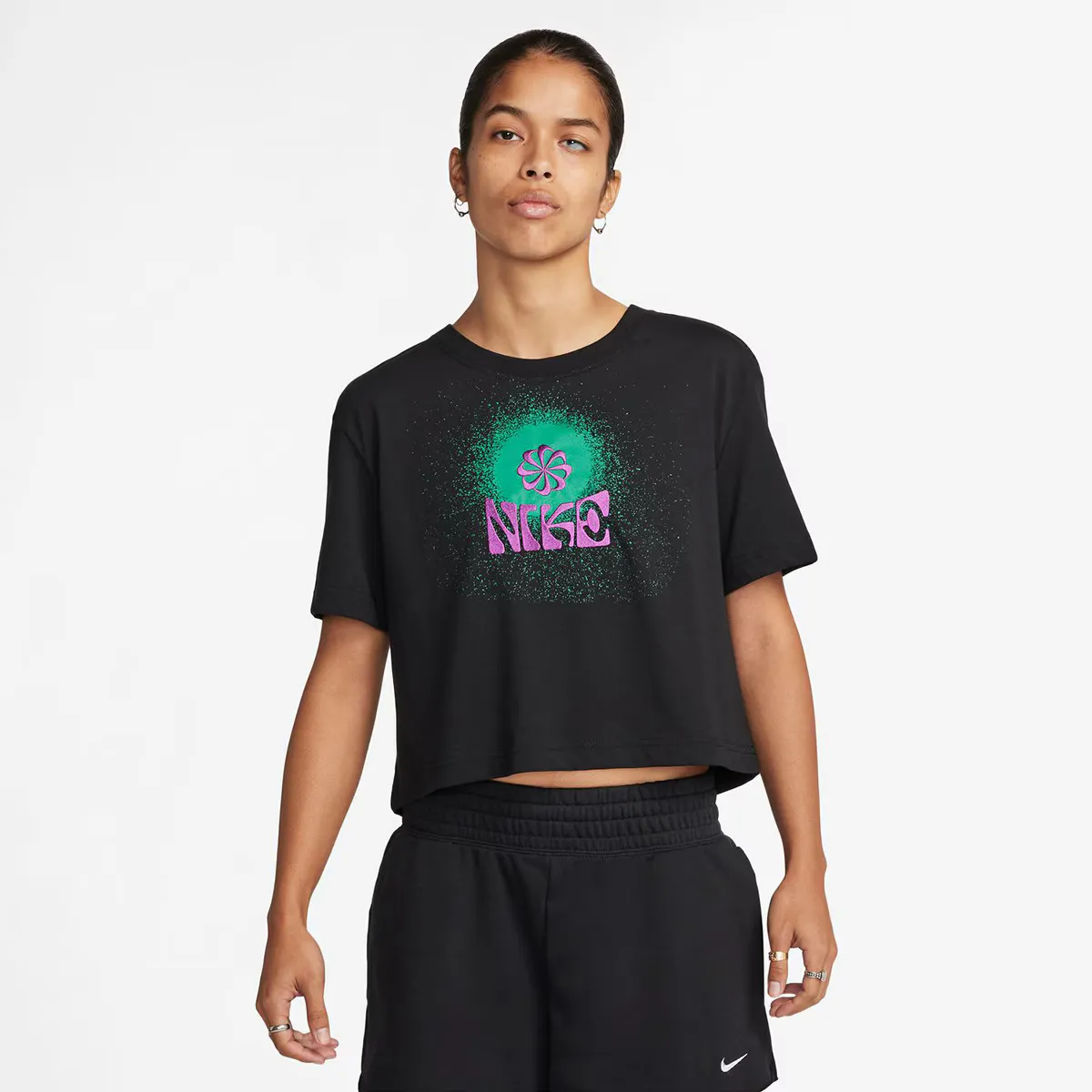 

Женская спортивная одежда Футболка Nike, чёрный