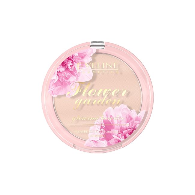 

Компактная светящаяся пудра Flower Garden Eveline, 8 гр