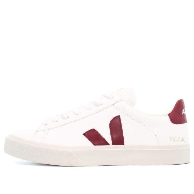 

Кроссовки Veja Campo Leather Lace-Up 'White Marsala', белый