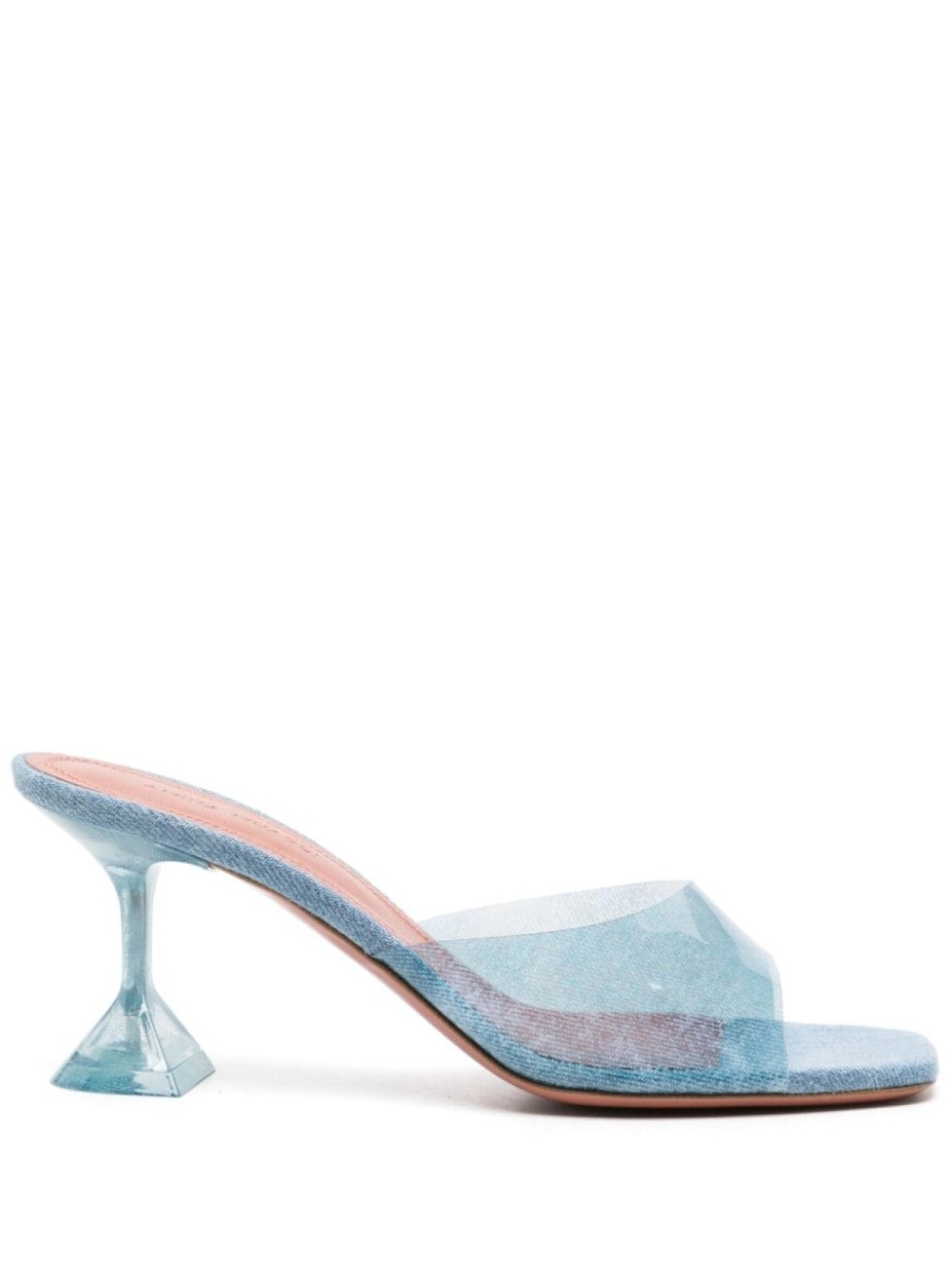 

Джинсовые мюли Lupita Glass 70 Amina Muaddi, синий
