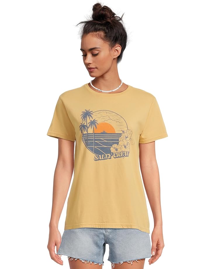 

Футболка Salty Crew Beach Scene Boyfriend Tee, цвет Dusty Gold