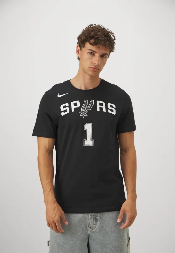 Футболка Nike Performance NBA San Antonio Spurs Wembanyama Tee Club Wear, черный — фото 3