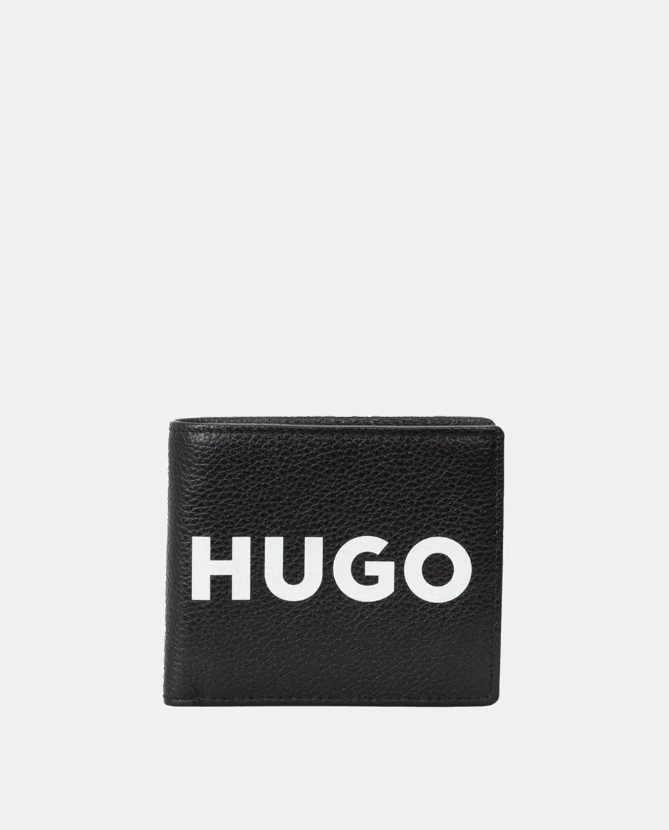

Кошелек из зернистой кожи Hugo, черный