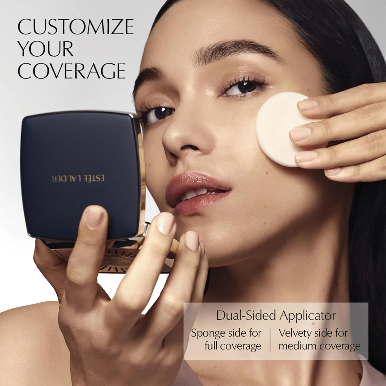 Матирующая пудра-основа Estée Lauder Double Wear 12-Hour Stay-in-Place | Контролирует жирный блеск, 0,39 унции, 1N1 Ivory Nude - Light with neutral peach undertones — фото 4